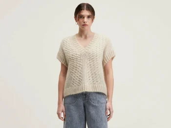 Best Bellerose Abevy Mouwloze Trui Sable