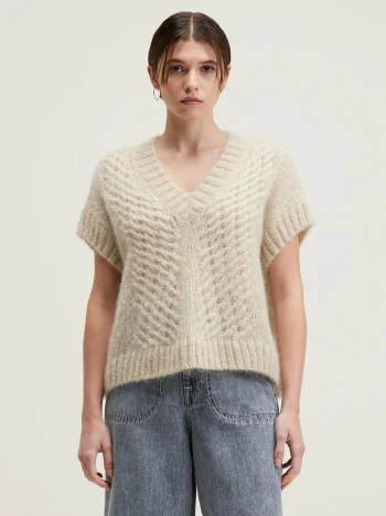 Best Bellerose Abevy Mouwloze Trui Sable