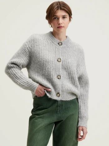 Online Bellerose Adyka V-hals Cardigan Light Grey