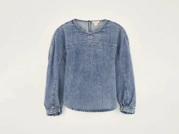 Best Bellerose Agar Denim Blouse Light Blue Stone