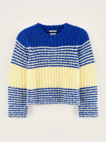 Clearance Bellerose Agond Ronde Hals Trui Butter / Lazuli
