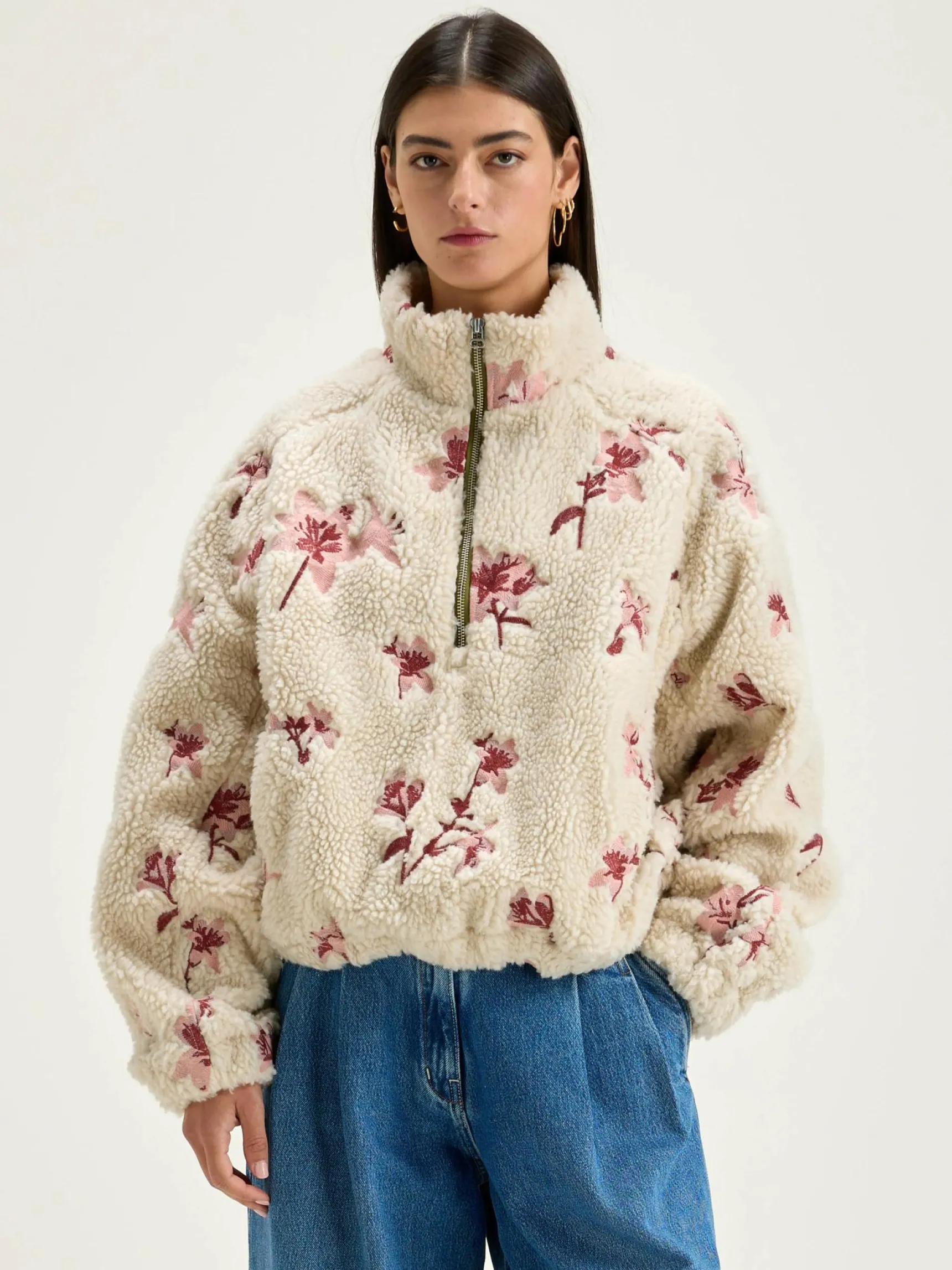 alixe-teddy-sweatshirt-ohAdLLmh-1.webp Clearance Bellerose Alixe Teddy Sweatshirt Ecru