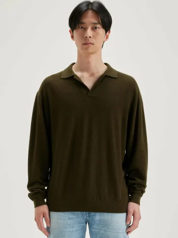 Clearance Bellerose Alot Polo-style Trui Olive