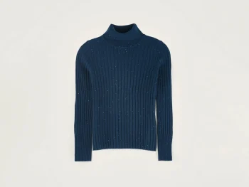 New Bellerose Ayre Hoge Hals Trui Blue Jeans