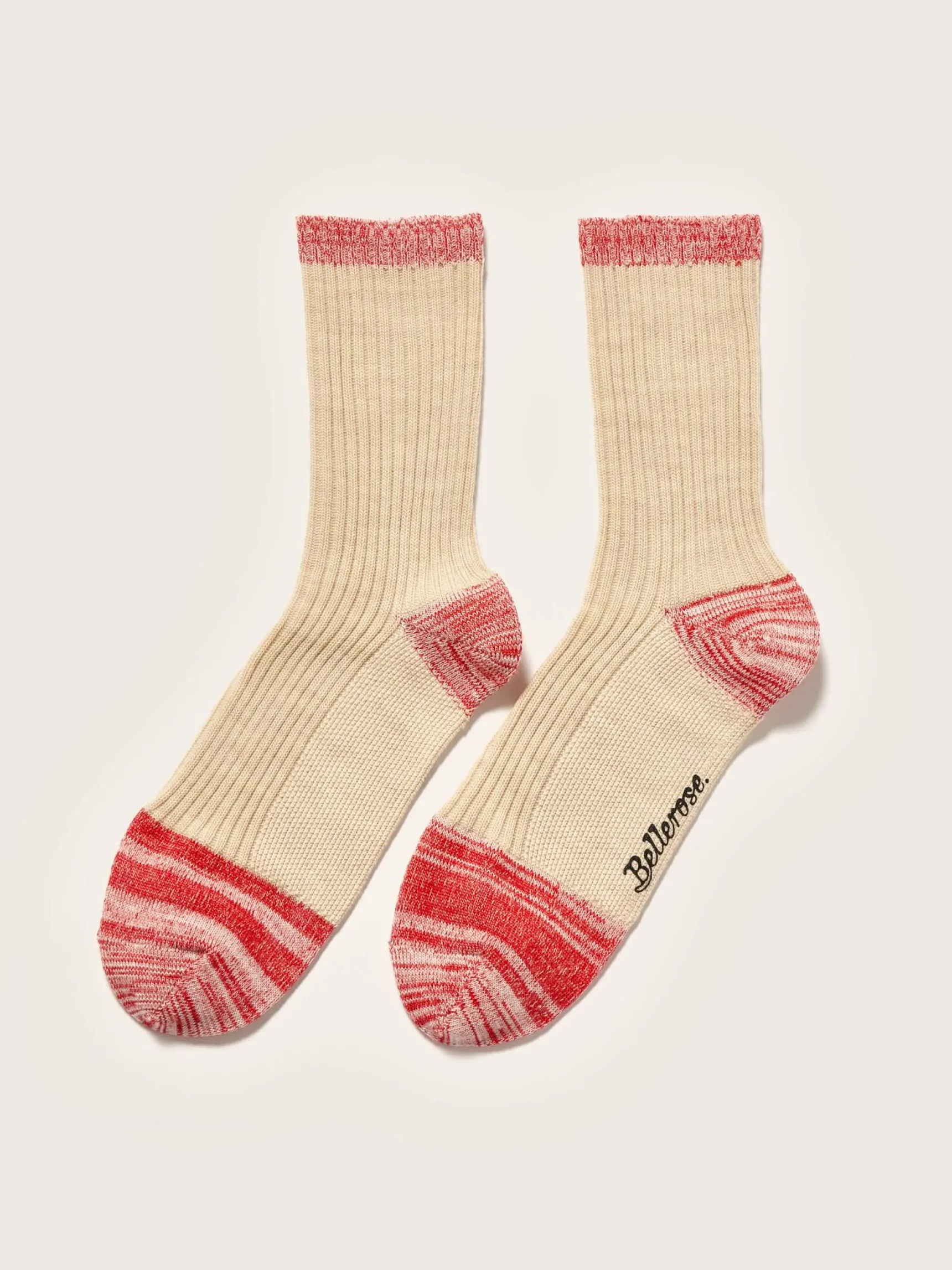 baudy-sokken-qKplAIoJ-1.webp Clearance Bellerose Baudy Sokken Beige Mélangé / Sanguine