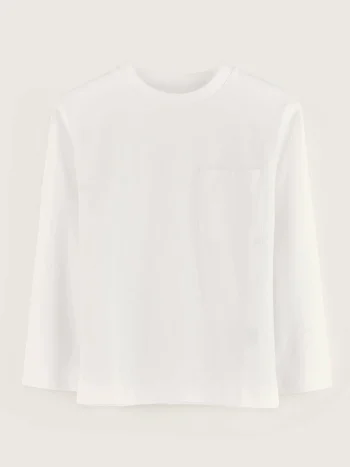 New Bellerose Camo Lange Mouwen T-shirt White