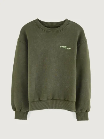 Clearance Bellerose Chami Ronde Hals Sweatshirt Moss