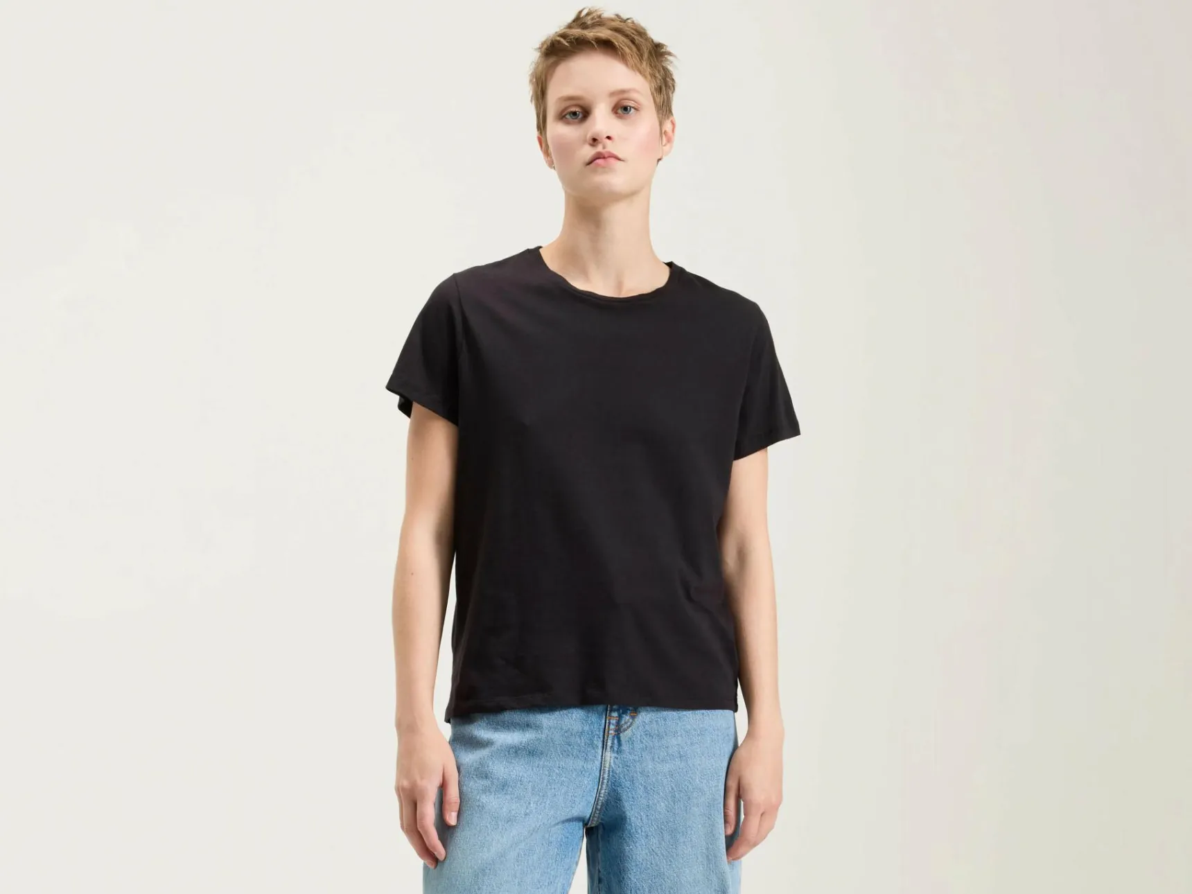 covi-korte-mouwen-t-shirt-tdJqZNHo-0.webp Fashion Bellerose Covi Korte Mouwen T-shirt Off Black