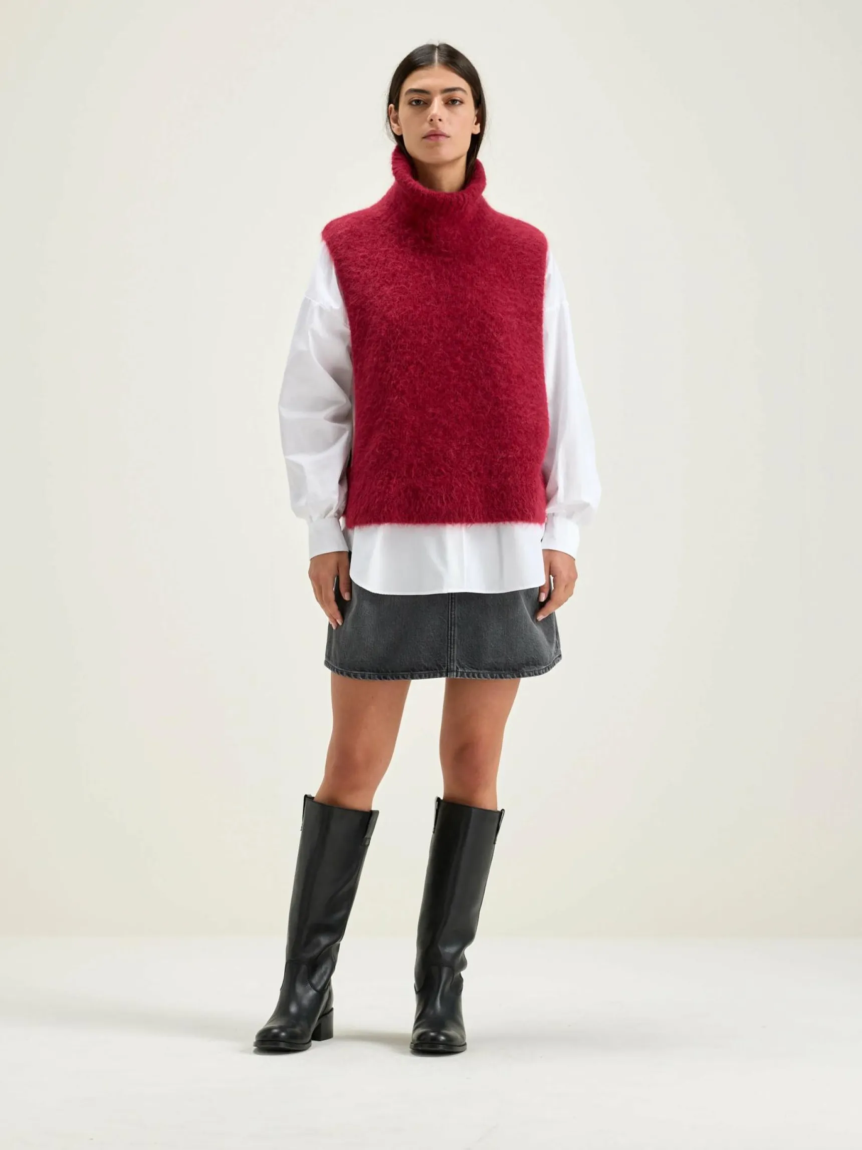 daren-mouwloze-trui-zRVoeSzU-2.webp Best Bellerose Daren Mouwloze Trui Red Dahlia