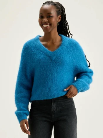 Discount Bellerose Daruz Cropped Trui Ocean