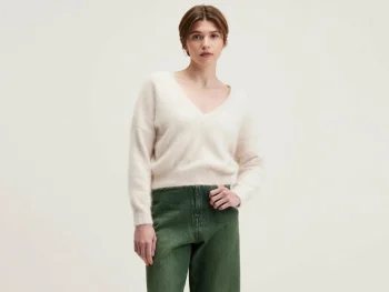 Fashion Bellerose Datev Angora-mix Trui Parchemin