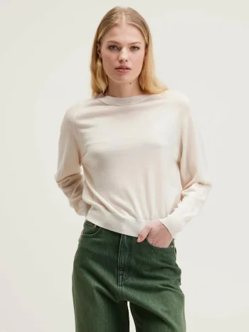 Discount Bellerose Delen Klassieke Trui Ivory