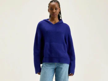 Fashion Bellerose Dera Gebreide Hoodie Iris Bloom