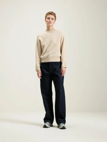 New Bellerose Deros Ronde Hals Trui Cream