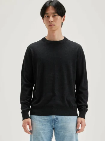 Outlet Bellerose Dilliv Ronde Hals Trui Off Black