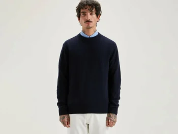 Outlet Bellerose Donoon Ronde Hals Trui Navy