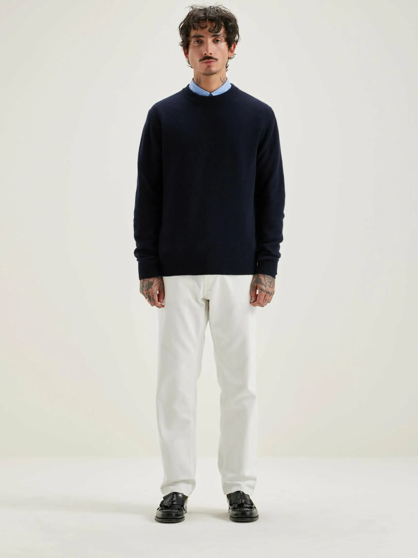 donoon-ronde-hals-trui-IIbsLizn-2.webp Outlet Bellerose Donoon Ronde Hals Trui Navy