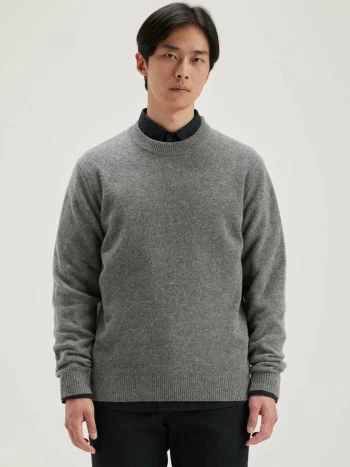 Fashion Bellerose Donoon Ronde Hals Trui Mid Grey