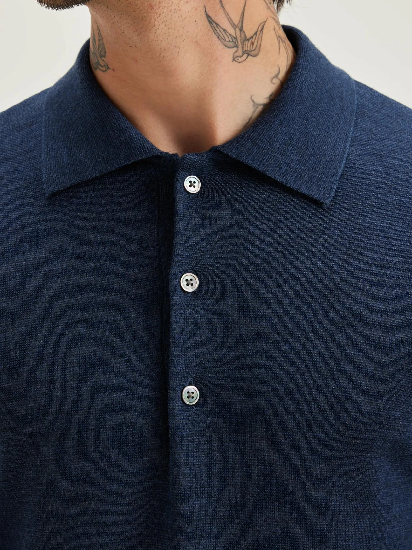 dynol-polo-style-trui-vCOhrTXK-3.webp Sale Bellerose Dynol Polo-style Trui Night Shadow