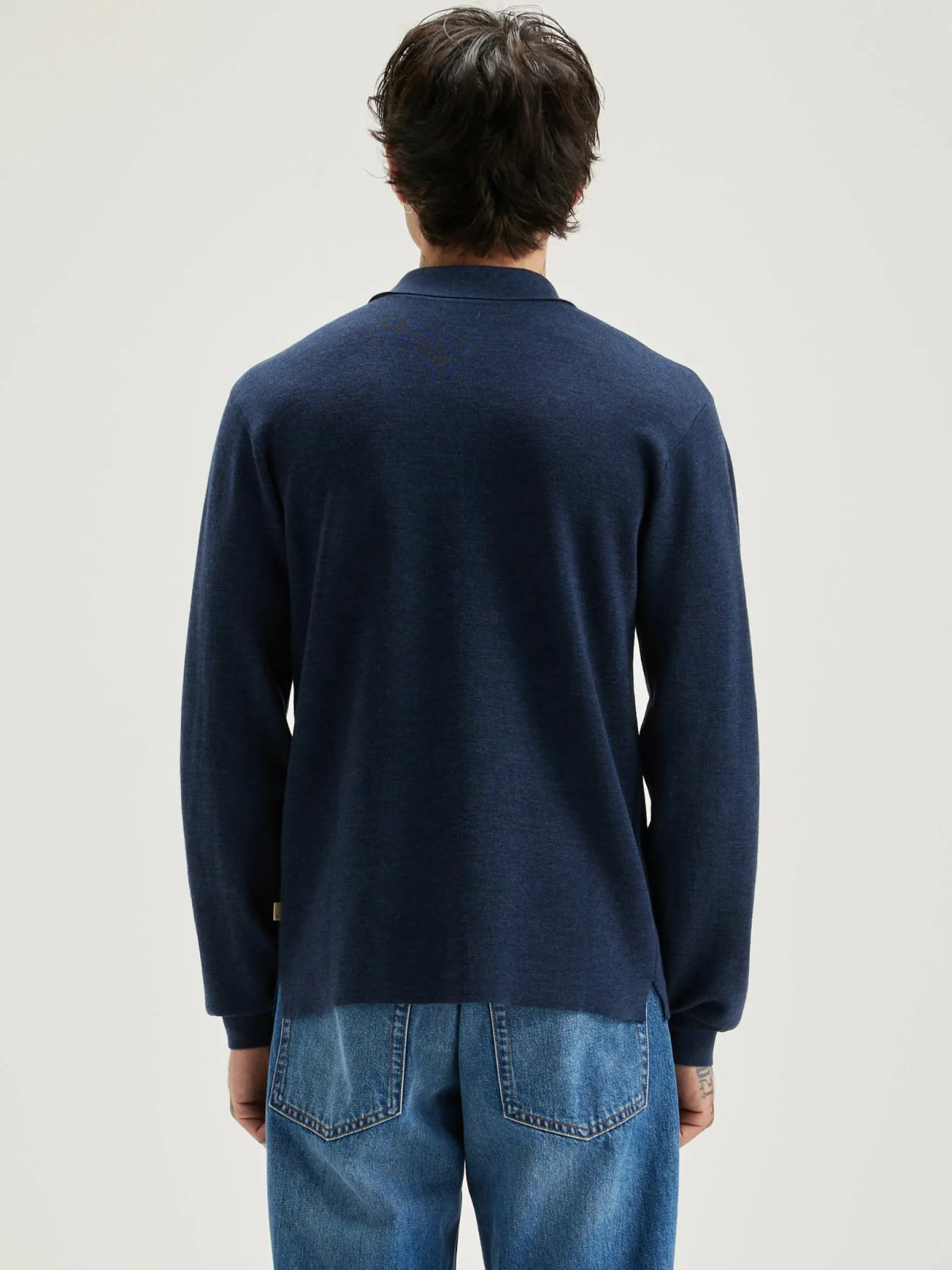 dynol-polo-style-trui-vCOhrTXK-5.webp Sale Bellerose Dynol Polo-style Trui Night Shadow