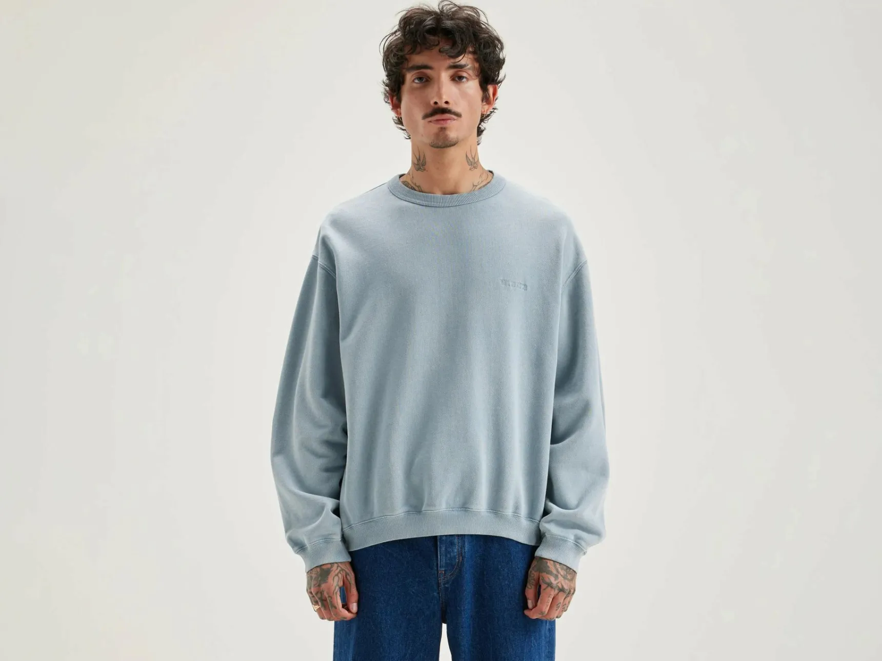 fabien-ronde-hals-sweatshirt-ueCEuoCC-0.webp Fashion Bellerose Fabien Ronde Hals Sweatshirt Chambray
