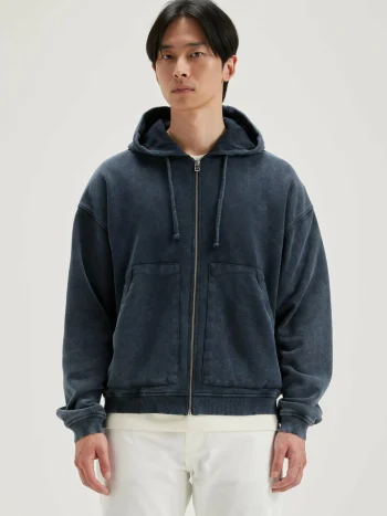 Best Bellerose Falkon Hoodie Met Rits Black Blue