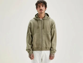 Outlet Bellerose Falkon Hoodie Met Rits Military