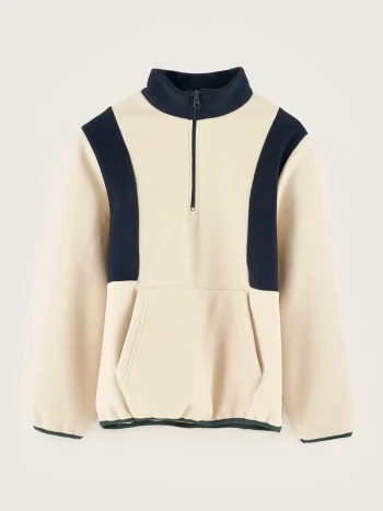 New Bellerose Faris Sweatshirt Met Rits Sugarcane