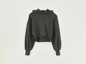 Hot Bellerose Felico Cropped Hoodie Black Sand