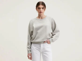 Sale Bellerose Fella Relaxed Sweatshirt Heather Grey