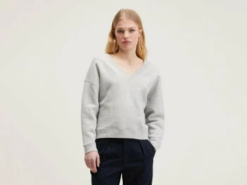 Clearance Bellerose Fellow V-hals Sweatshirt Heather Grey