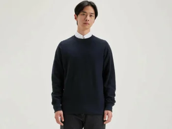 Clearance Bellerose Flake Ronde Hals Sweatshirt Navy