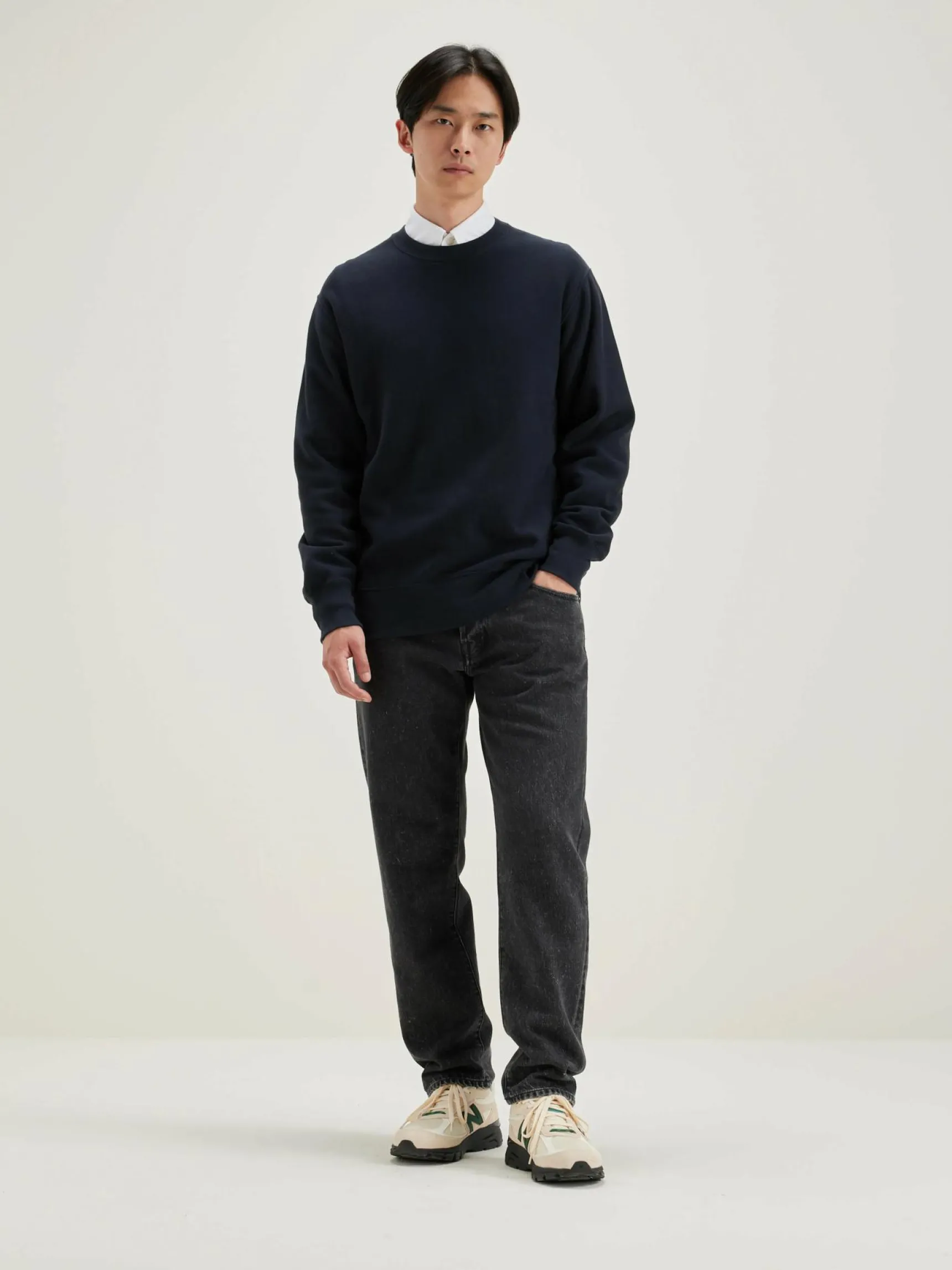 flake-ronde-hals-sweatshirt-gfDBsKta-2.webp Clearance Bellerose Flake Ronde Hals Sweatshirt Navy