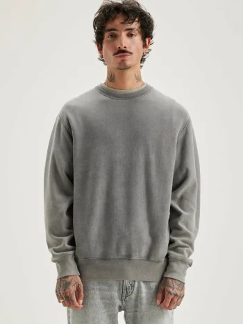 Best Bellerose Flake Ronde Hals Sweatshirt Deep Grey