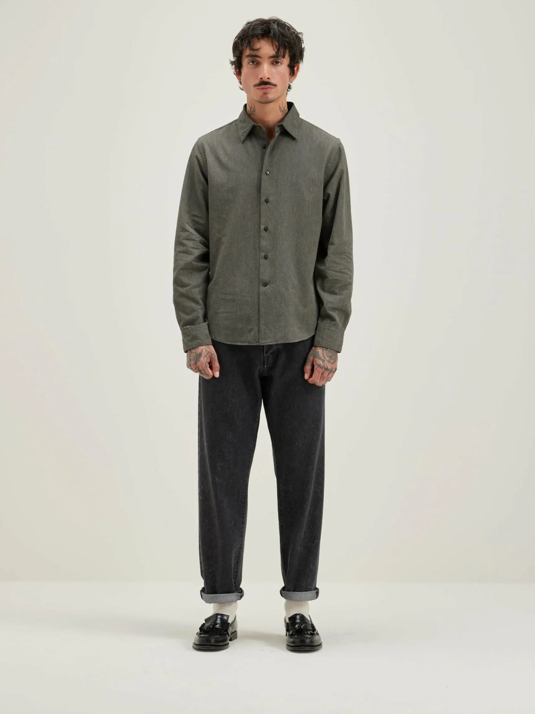 franklin-popeline-hemd-XefMiSjU-2.webp Outlet Bellerose Franklin Popeline Hemd Acier