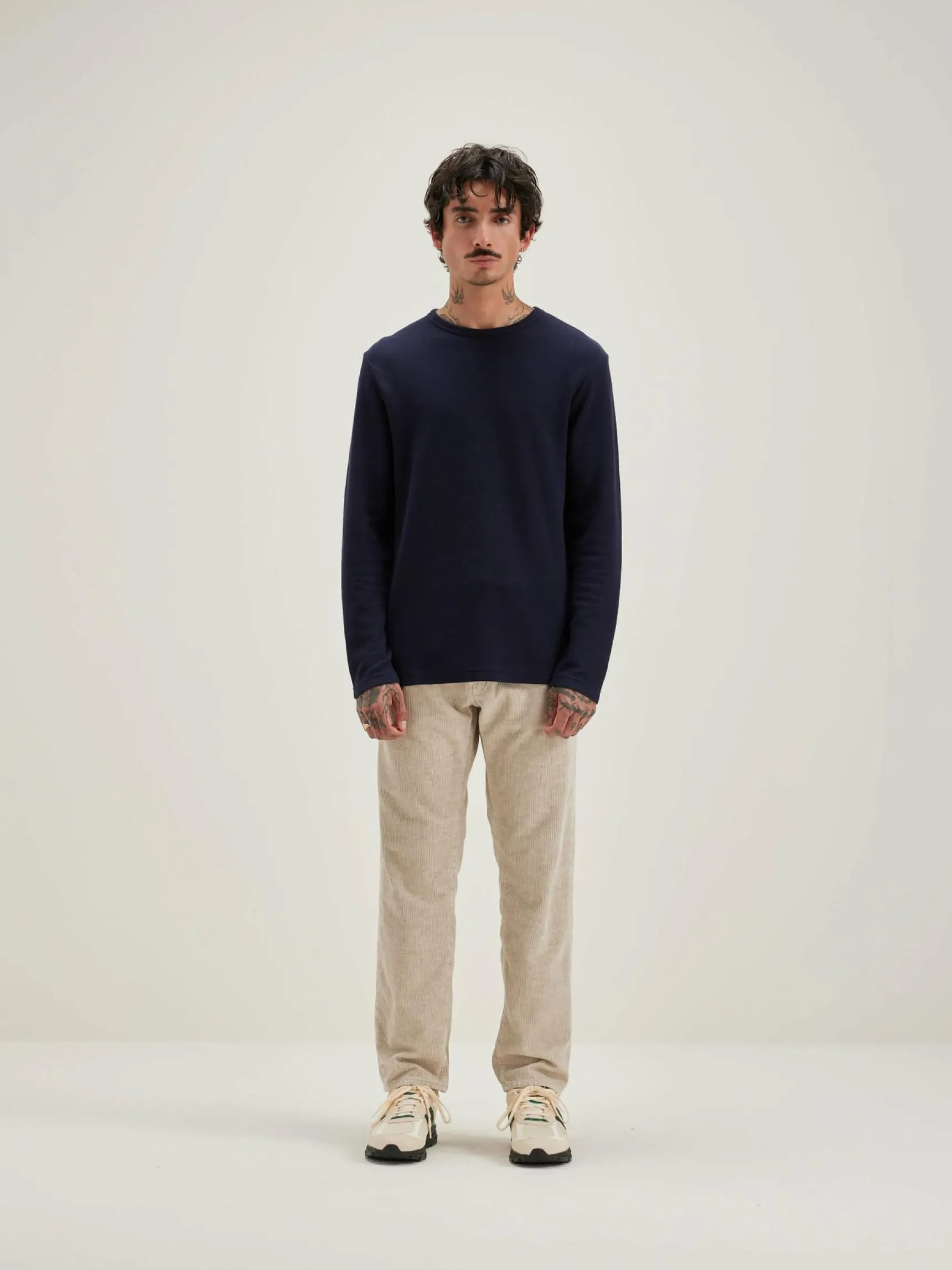 fresh-lange-mouwen-t-shirt-eaHfJbpH-1.webp Sale Bellerose Fresh Lange Mouwen T-shirt Navy