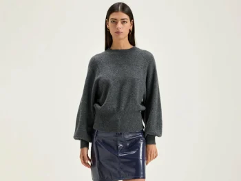 New Bellerose Ganto Ronde Hals Trui Mid Grey