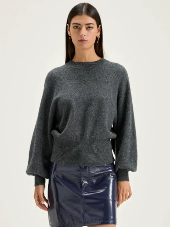 New Bellerose Ganto Ronde Hals Trui Mid Grey