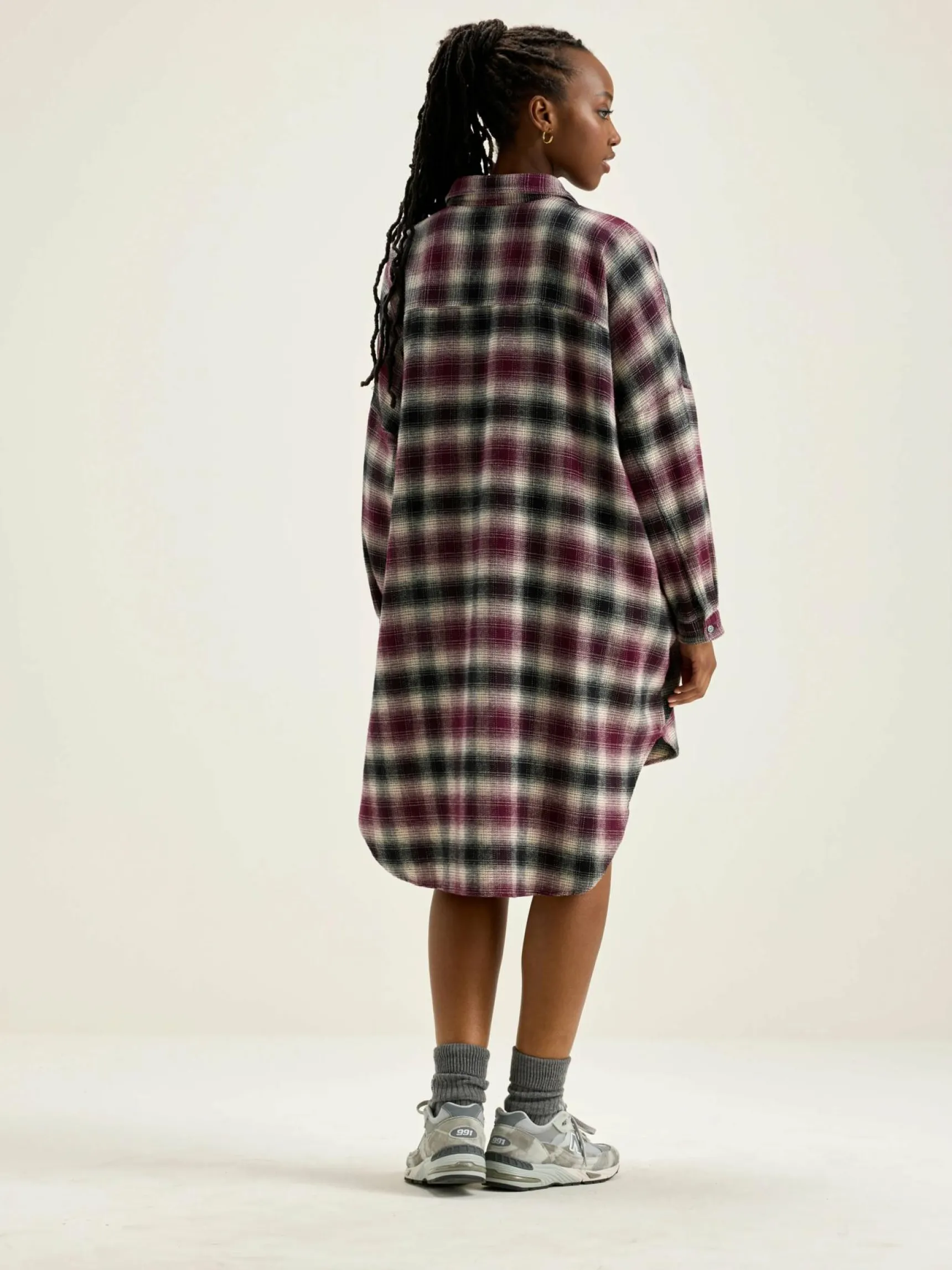 genk-hemdjurk-vqxxEKPT-2.webp Outlet Bellerose Genk Hemdjurk Antique White / Ebene / Wine