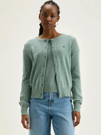 Fashion Bellerose Giwes Ronde Hals Cardigan Rain Blue