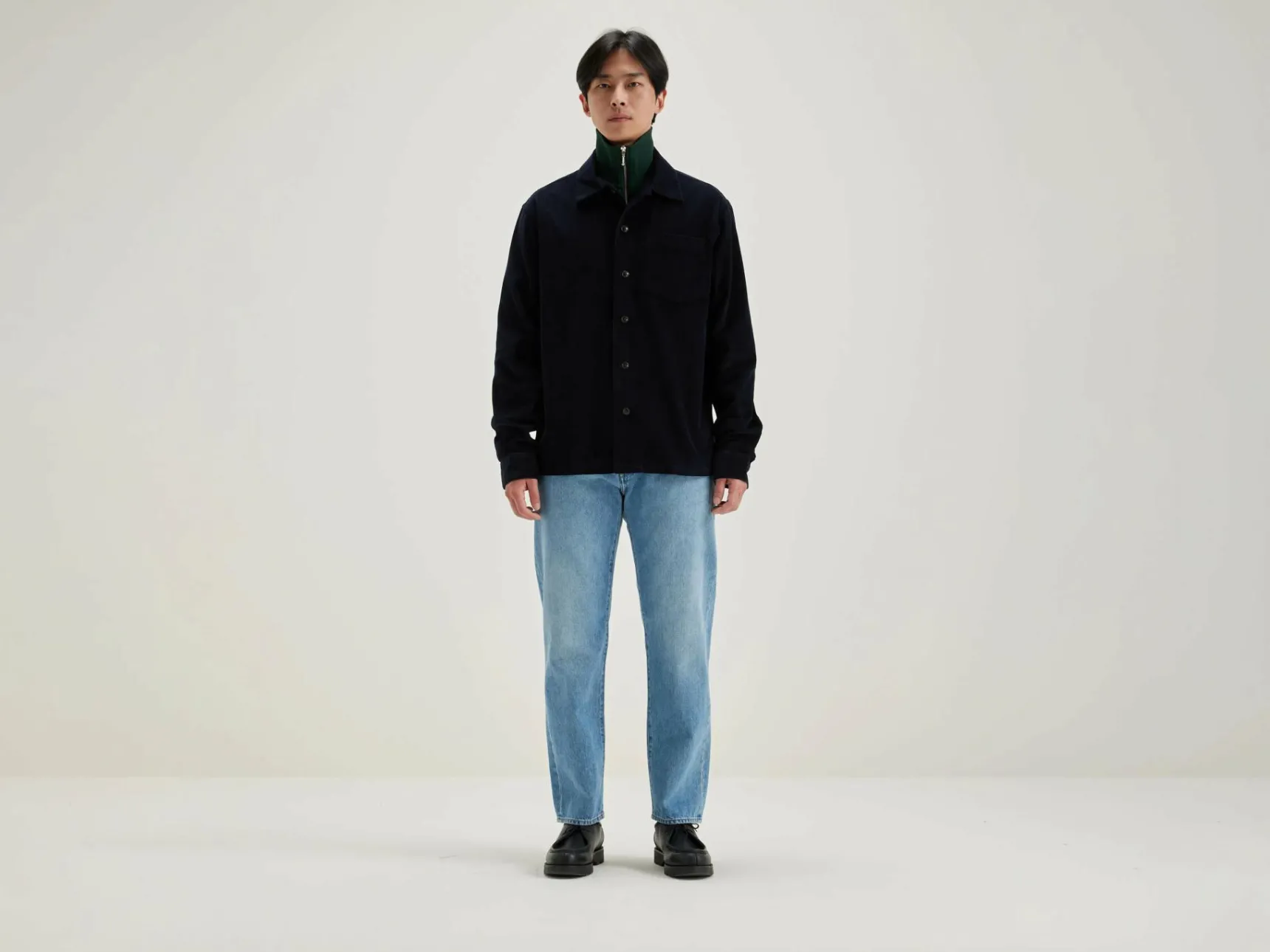 goney-corduroy-overhemd-yszQxMSX-0.webp Outlet Bellerose Goney Corduroy Overhemd Navy