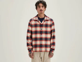 Discount Bellerose Goney Geruit Overhemd Blueberry / Hot Sauce