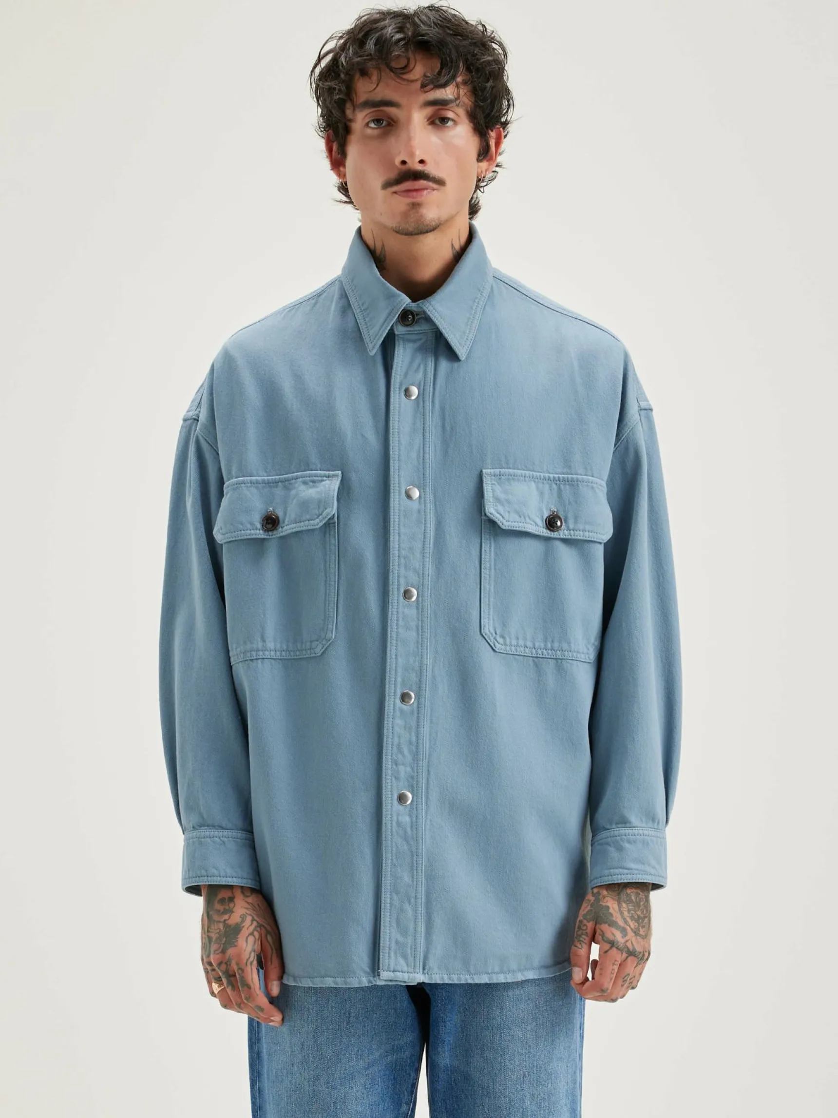 grown-denim-overhemd-vJfTJOSs-2.webp Clearance Bellerose Grown Denim Overhemd Chambray