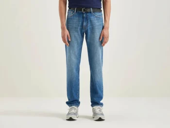 Outlet Bellerose Keegan Rechte Jeans Medium Blue Bleach