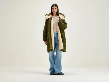Discount Bellerose Laos Parka Met Capuchon Olive
