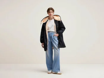 Clearance Bellerose Laos Parka Met Capuchon Off Black