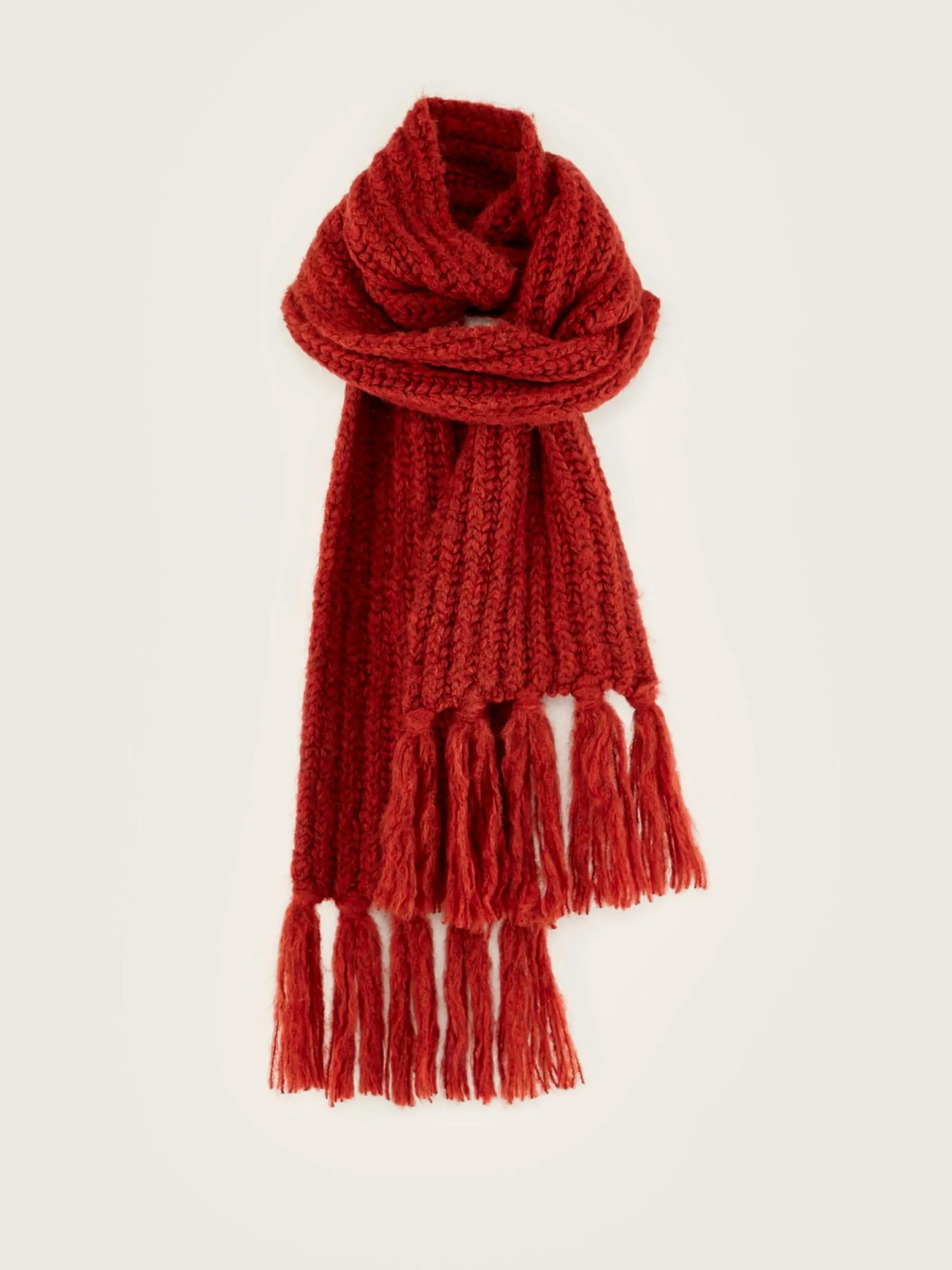 lioko-geribbelde-sjaal-HUVvqknK-1.webp Outlet Bellerose Lioko Geribbelde Sjaal Mahogany