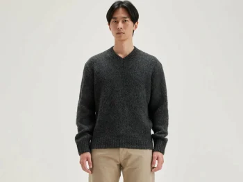 Outlet Bellerose Liora V-hals Trui Mid Grey