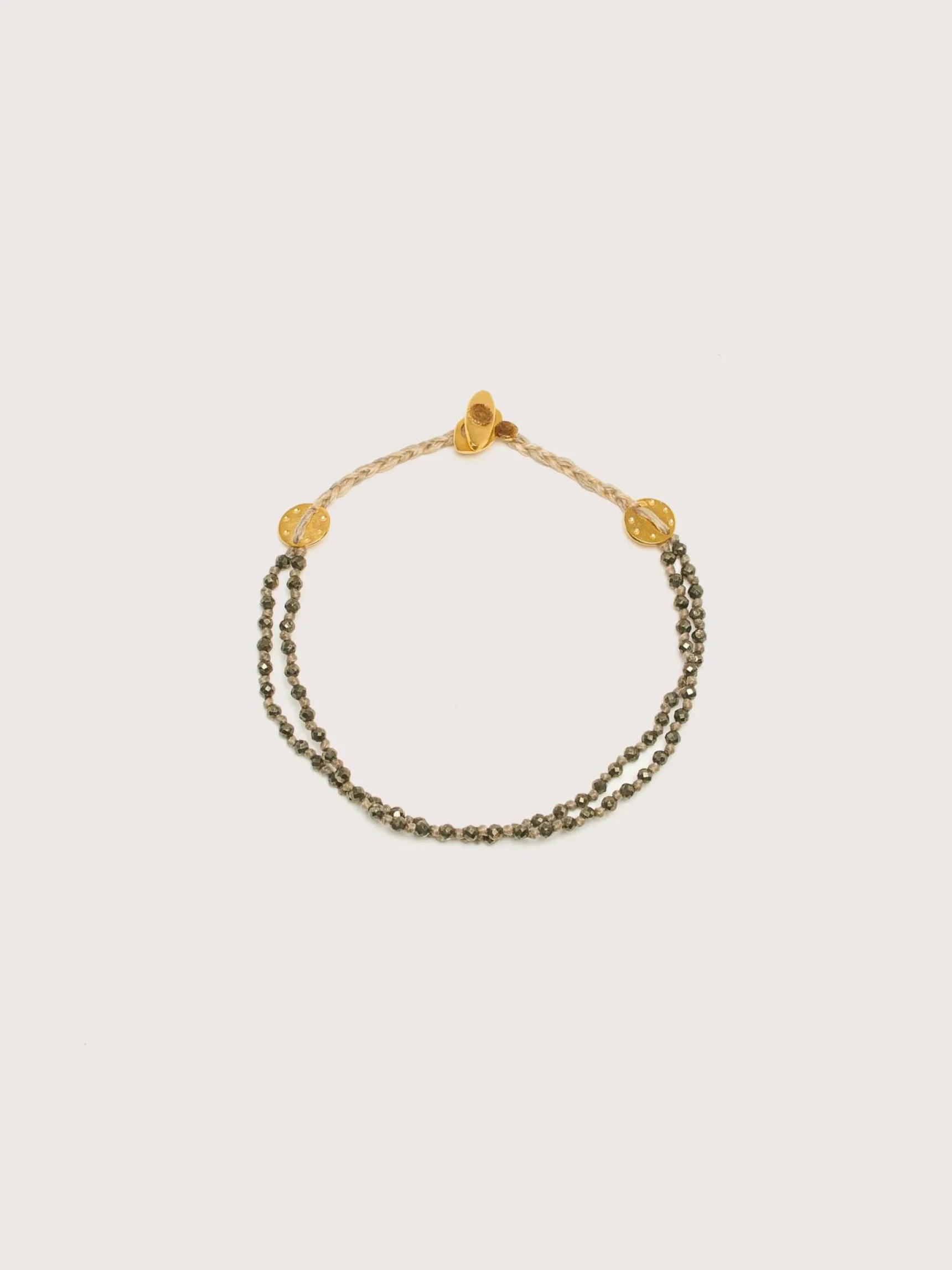 mary-gaitani-double-strand-pyr-AQYkAgid-1.webp Fashion Mary Gaitaini MARY GAITANI Double Strand Pyrite Bracelet