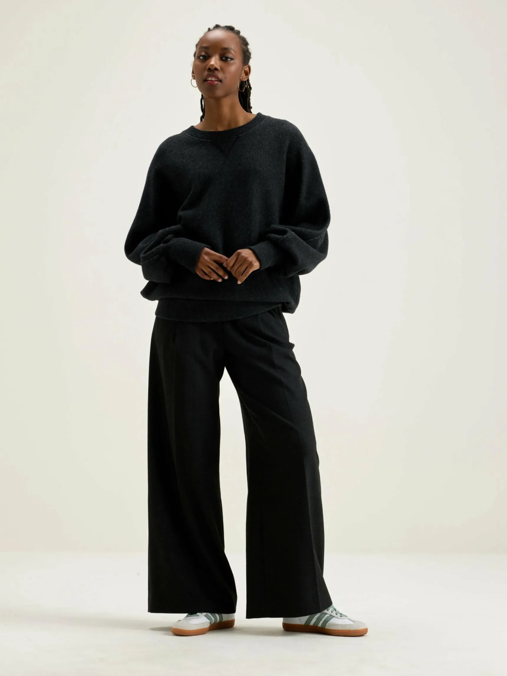 milos-ronde-hals-sweatshirt-uEWNJdJj-2.webp Hot Bellerose Milos Ronde Hals Sweatshirt Off Black